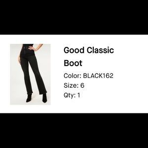 Good American Good Classic Boot Jean Size 6